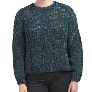 Cocobleu cozy open knit sweater